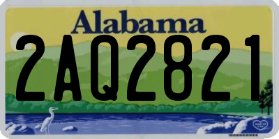 AL license plate 2AQ2821