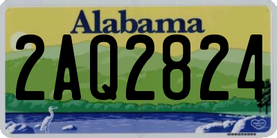 AL license plate 2AQ2824