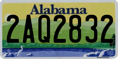 AL license plate 2AQ2832