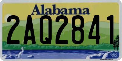 AL license plate 2AQ2841