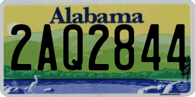 AL license plate 2AQ2844