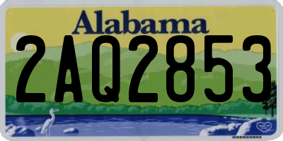 AL license plate 2AQ2853
