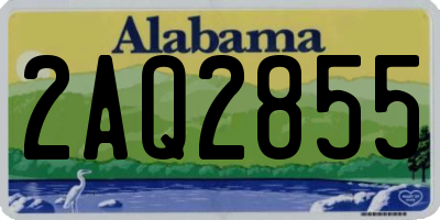 AL license plate 2AQ2855