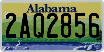 AL license plate 2AQ2856