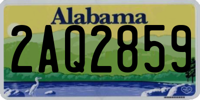 AL license plate 2AQ2859