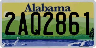 AL license plate 2AQ2861