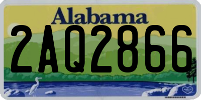 AL license plate 2AQ2866