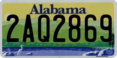 AL license plate 2AQ2869