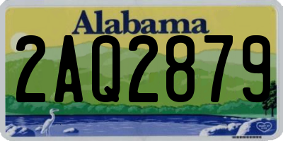 AL license plate 2AQ2879