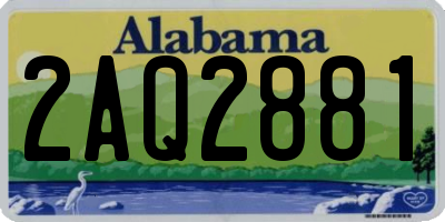 AL license plate 2AQ2881