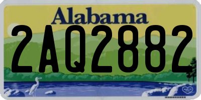 AL license plate 2AQ2882