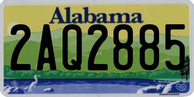 AL license plate 2AQ2885