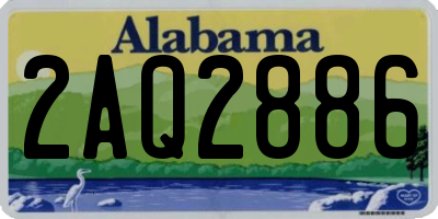 AL license plate 2AQ2886