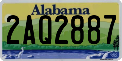 AL license plate 2AQ2887