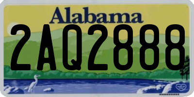 AL license plate 2AQ2888