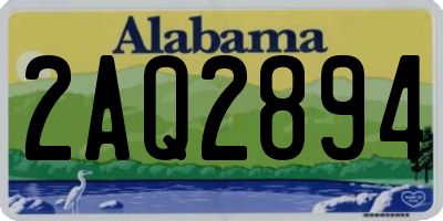 AL license plate 2AQ2894