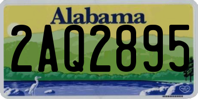 AL license plate 2AQ2895