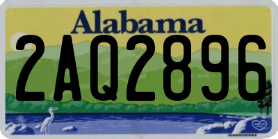 AL license plate 2AQ2896