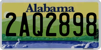 AL license plate 2AQ2898