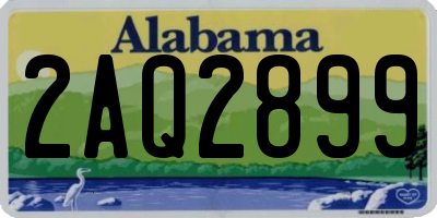 AL license plate 2AQ2899