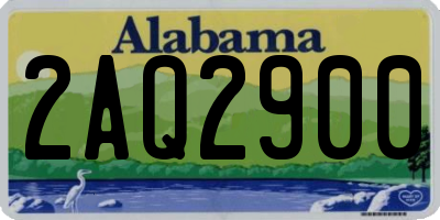 AL license plate 2AQ2900