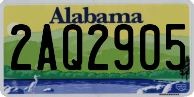 AL license plate 2AQ2905
