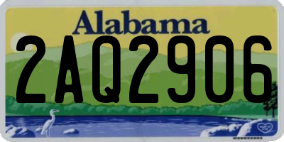 AL license plate 2AQ2906