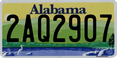 AL license plate 2AQ2907