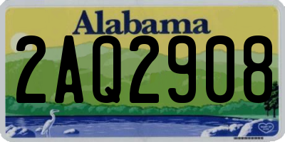 AL license plate 2AQ2908
