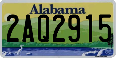AL license plate 2AQ2915
