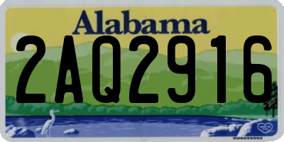 AL license plate 2AQ2916