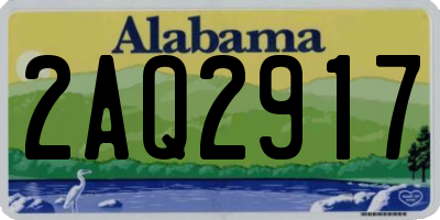AL license plate 2AQ2917