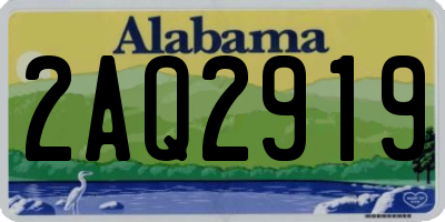 AL license plate 2AQ2919