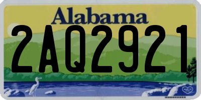 AL license plate 2AQ2921