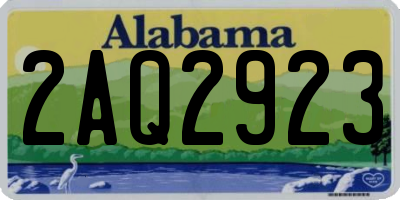 AL license plate 2AQ2923