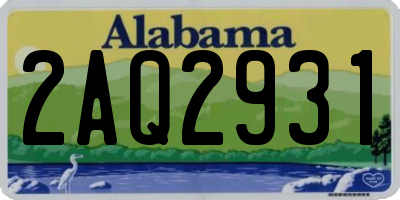 AL license plate 2AQ2931