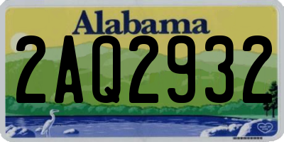 AL license plate 2AQ2932