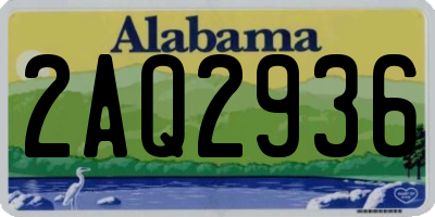 AL license plate 2AQ2936