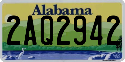 AL license plate 2AQ2942