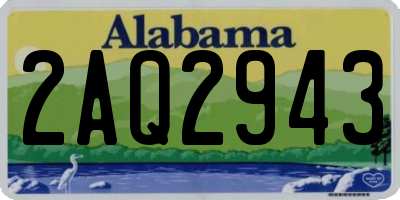 AL license plate 2AQ2943