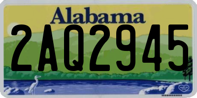 AL license plate 2AQ2945