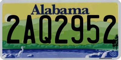 AL license plate 2AQ2952