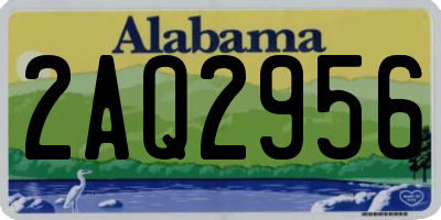 AL license plate 2AQ2956