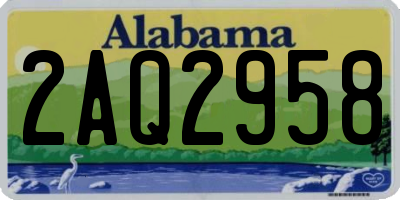 AL license plate 2AQ2958