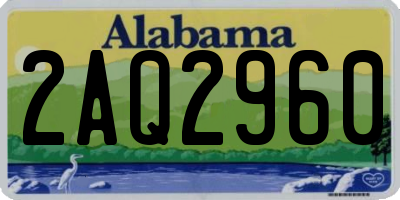 AL license plate 2AQ2960