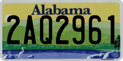 AL license plate 2AQ2961