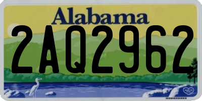 AL license plate 2AQ2962