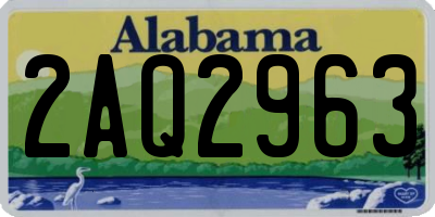 AL license plate 2AQ2963