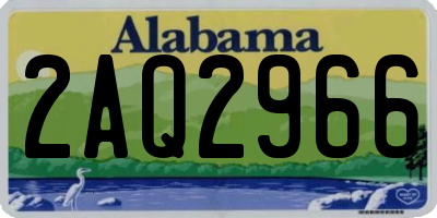 AL license plate 2AQ2966