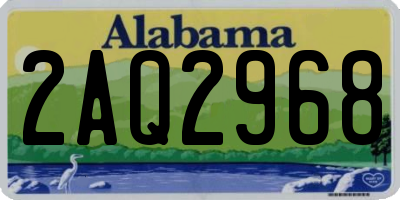 AL license plate 2AQ2968